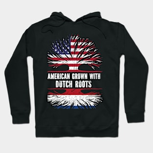 American Grown with Dutch Roots USA Flag Hoodie